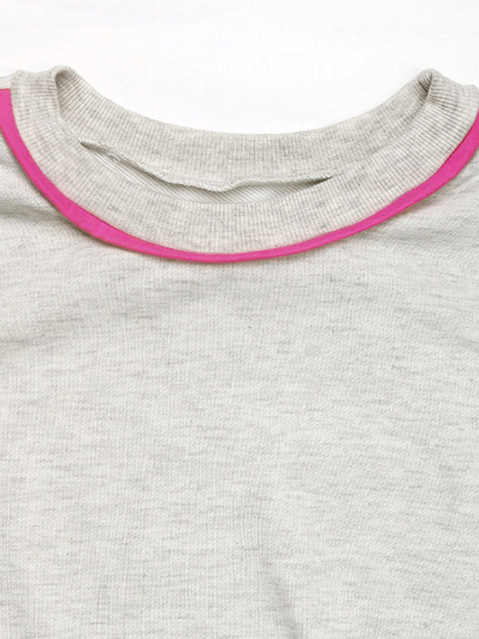 Round Neck Loose Sweatshirt