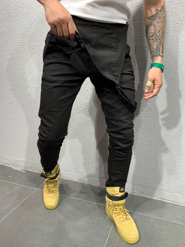 Men’s Slim Fit Suspender Jeans