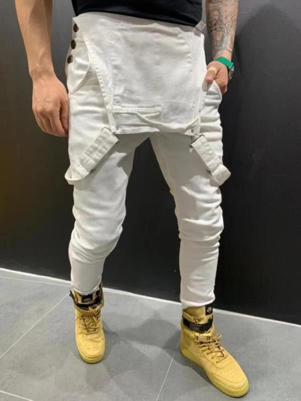 Men’s Slim Fit Suspender Jeans