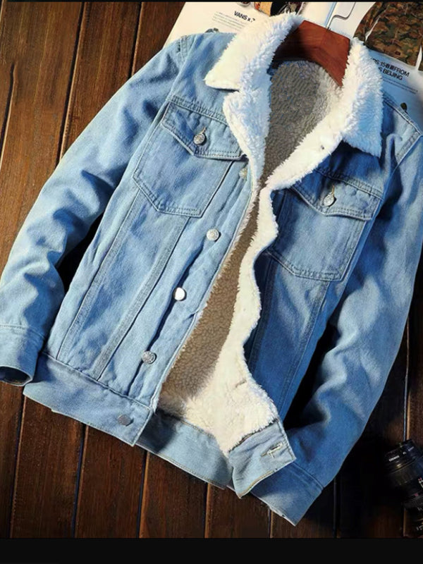 Men's Sherpa Denim Jacket