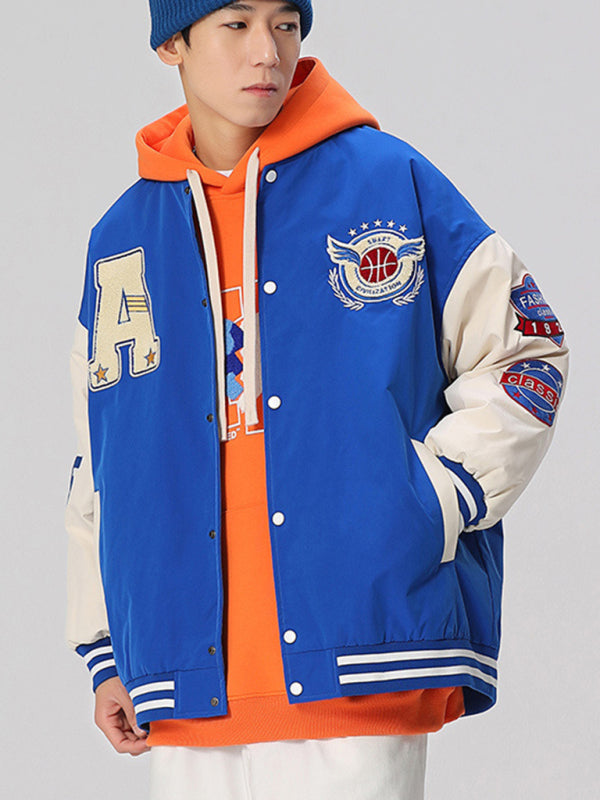 Men's Embroidered Bomber Jacket