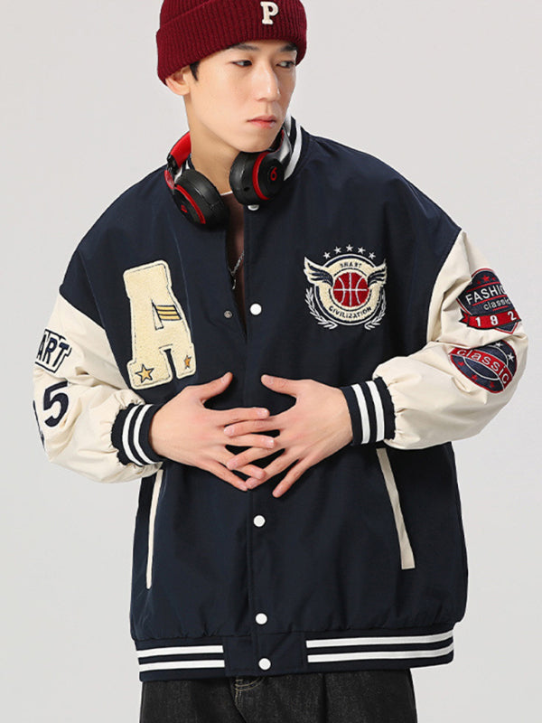 Men's Embroidered Bomber Jacket