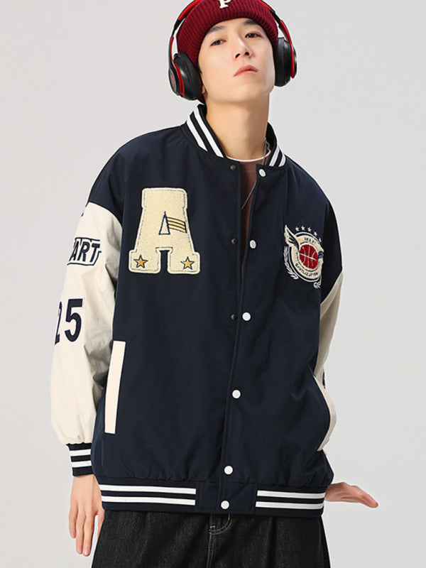 Men's Embroidered Bomber Jacket