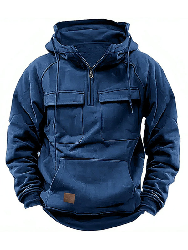 Men's Multi-Pocket Hoodie Jacket