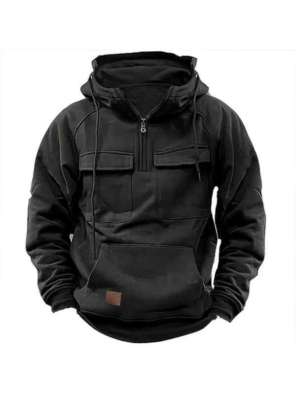 Men's Multi-Pocket Hoodie Jacket