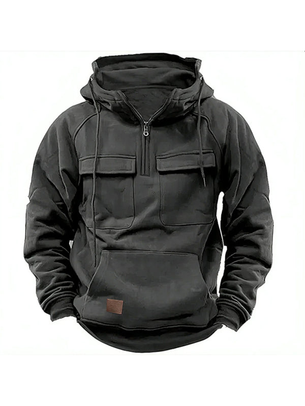 Men's Multi-Pocket Hoodie Jacket