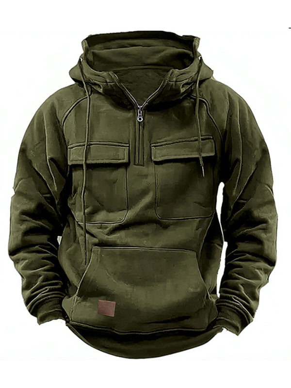 Men's Multi-Pocket Hoodie Jacket