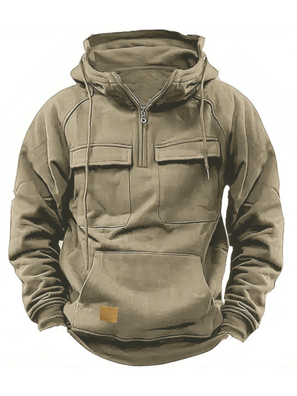 Men's Multi-Pocket Hoodie Jacket