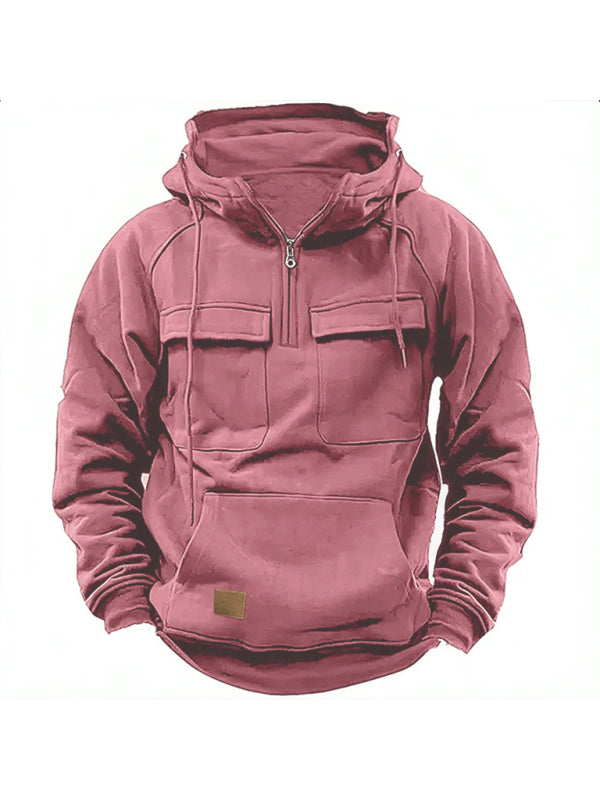 Men's Multi-Pocket Hoodie Jacket