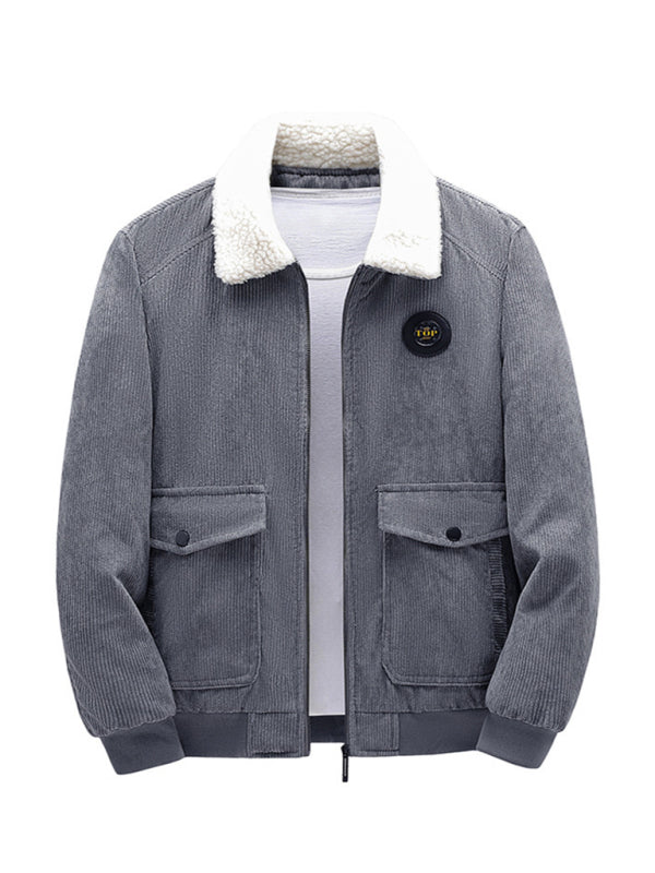Men's Lambs Wool Corduroy Jacket