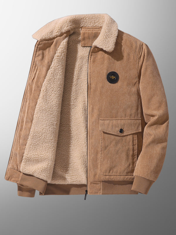 Men's Lambs Wool Corduroy Jacket