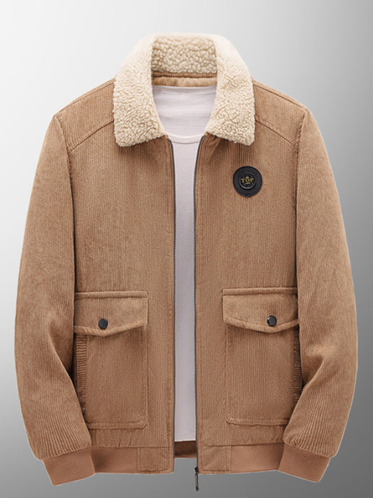Men's Lambs Wool Corduroy Jacket