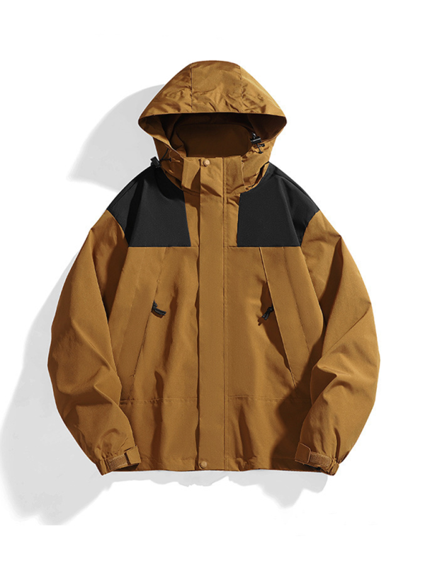 Unisex Jacket Removable Hood Waterproof & Windproof