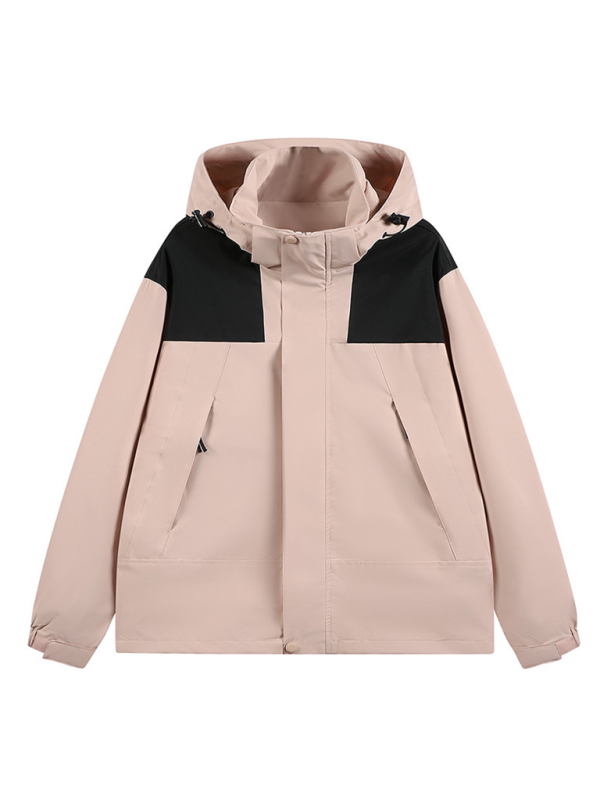 Unisex Jacket Removable Hood Waterproof & Windproof