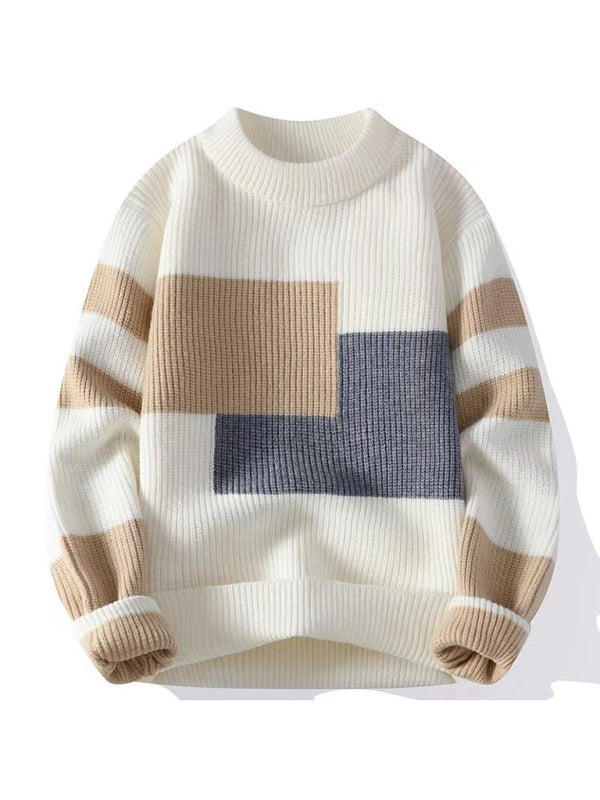 Men's Loose Crew Neck Sweater