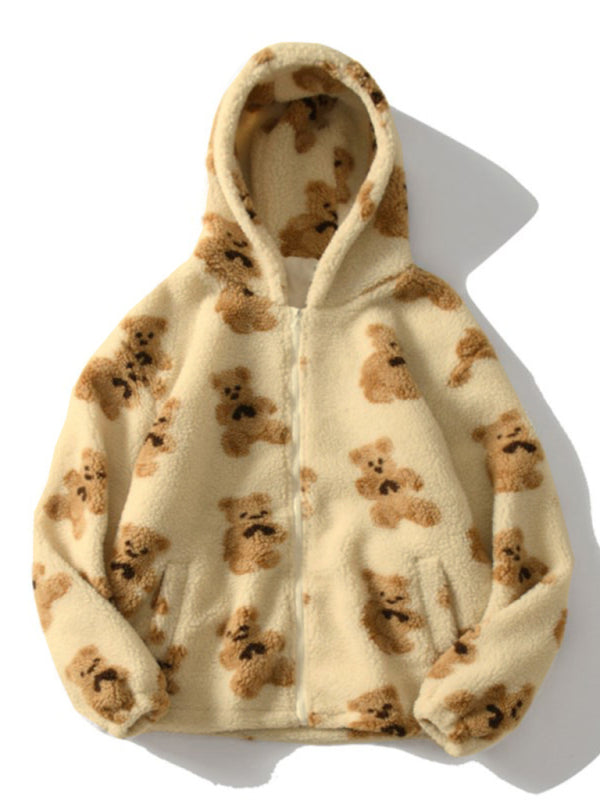 Ladies Hooded Casual Plush Sweater