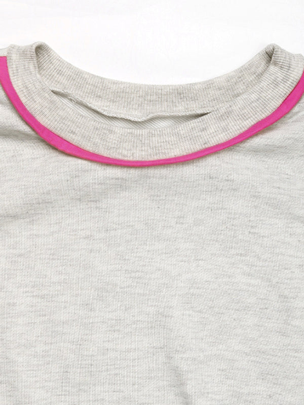 Round Neck Loose Sweatshirt